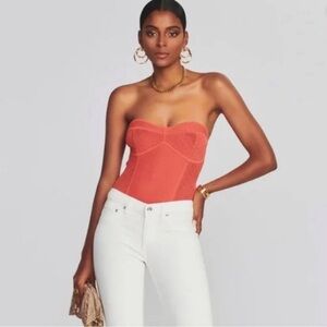 Retfrofete Lena Bodysuit in Calypso Coral